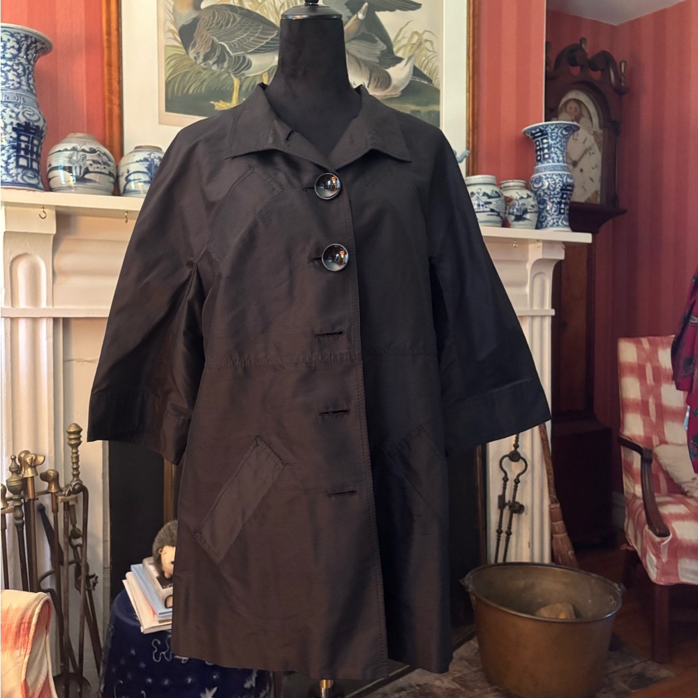 Carlisle Black Trench Coat